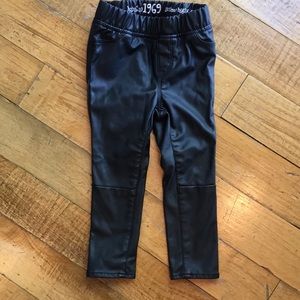 NWOT Toddler Faux Leather Leggings